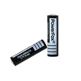 Deux batteries rechargeables PowerFox 18650 pour pointeur laser