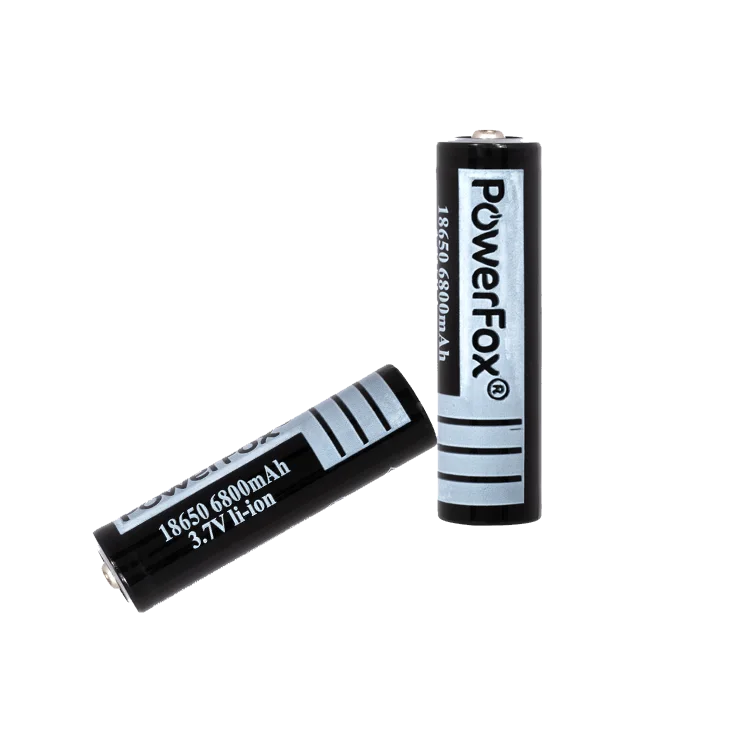 Deux batteries rechargeables PowerFox 18650 pour pointeur laser