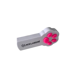 Laser de jeu à point rouge blanc ACE Lasers pour chats et chiens
