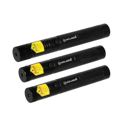 Lot de 3 lasers puissants ACE Lasers AGP-1 Pro vert, ARP-1 Pro rouge, AVP-1 Pro violet