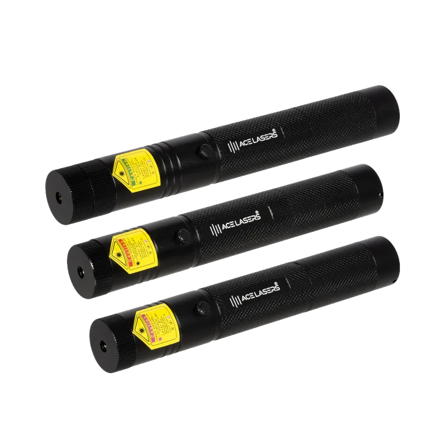 Lot de 3 lasers puissants ACE Lasers AGP-1 Pro vert, ARP-1 Pro rouge, AVP-1 Pro violet