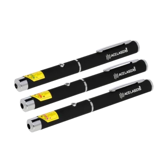 Lot de 3 pointeurs laser : AG-1 vert, AR-1 rouge, AV-1 violet – photo du produit