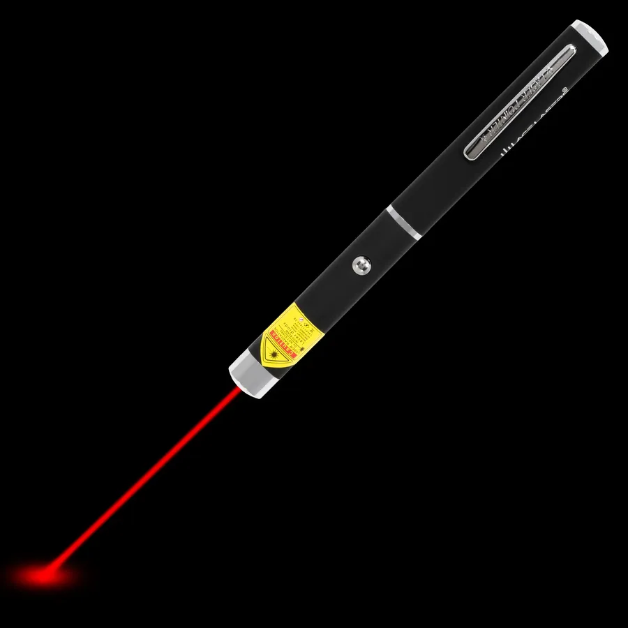 Pointeur laser rouge AR-1 avec faisceau laser visible dans l’obscurité