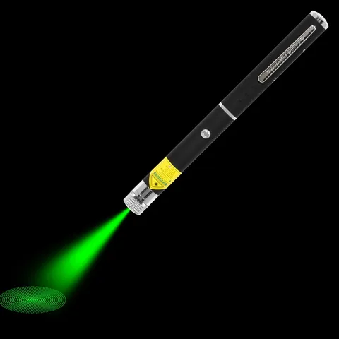 Pointeur laser vert AG-2 avec faisceau laser visible dans l’obscurité