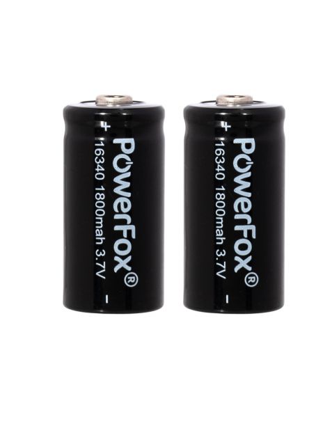 Batteries PowerFox 2x 16340 - 1800Mah